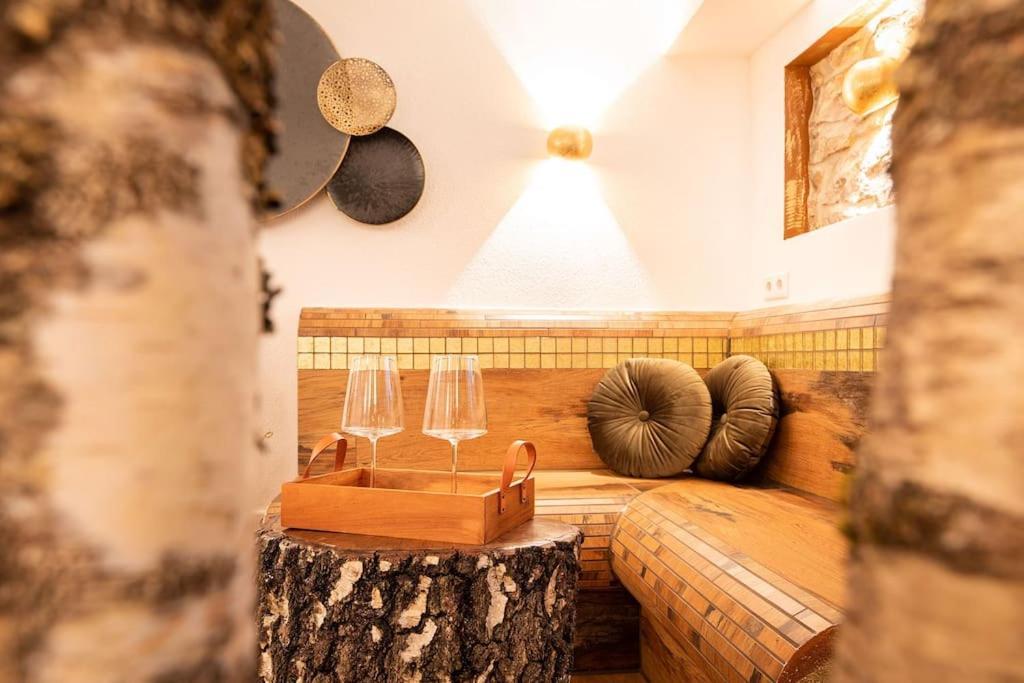 Chalet Vitaspa - Whirlpool & Sauna Privatspa ペグニッツ エクステリア 写真