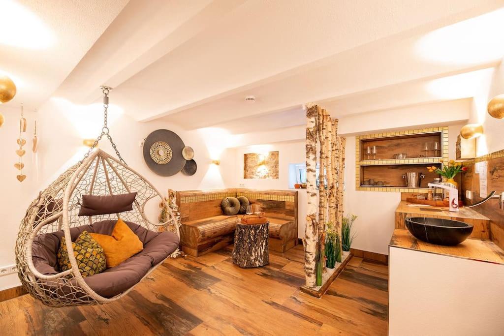 Chalet Vitaspa - Whirlpool & Sauna Privatspa ペグニッツ エクステリア 写真