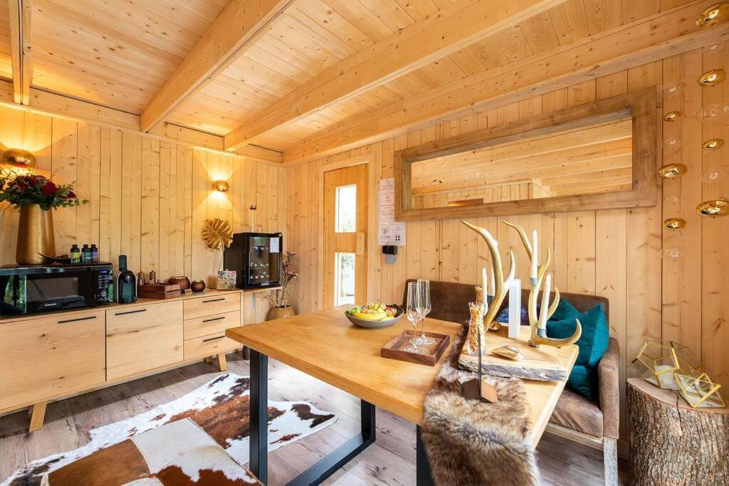 Chalet Vitaspa - Whirlpool & Sauna Privatspa ペグニッツ エクステリア 写真