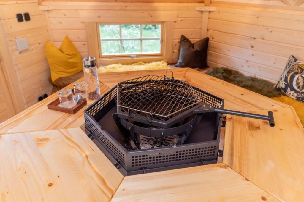Chalet Vitaspa - Whirlpool & Sauna Privatspa ペグニッツ エクステリア 写真